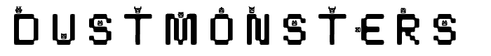 DustMonsters Medium font
